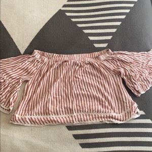Forever 21 stripped crop top shirt